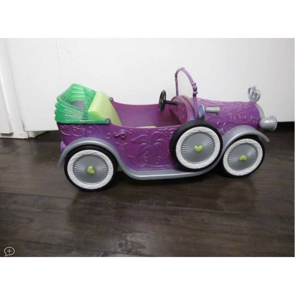 EUC Disney Princess And the Frog Tiana Barbie Size Convertible Car